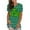 Mint Green, variant on St. Patrick's Day Women'S Tops Casual Short Sleeve T-Shirt Loose Fall Outfits Clothes