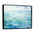 thumbnail image 2 of Designart "Scenic Blue Ocean In Motion V" Ocean Floater Framed Canvas Wall Art, 2 of 5
