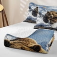 thumbnail image 4 of Homewish Safari Bear Bed Spread Queen,Lake House Waterfall Queen Coverlet Set,3-Piece, 4 of 7