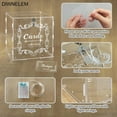 Acrylic Wedding Card Box with Lock Clear Large Letter Envelope Box ...