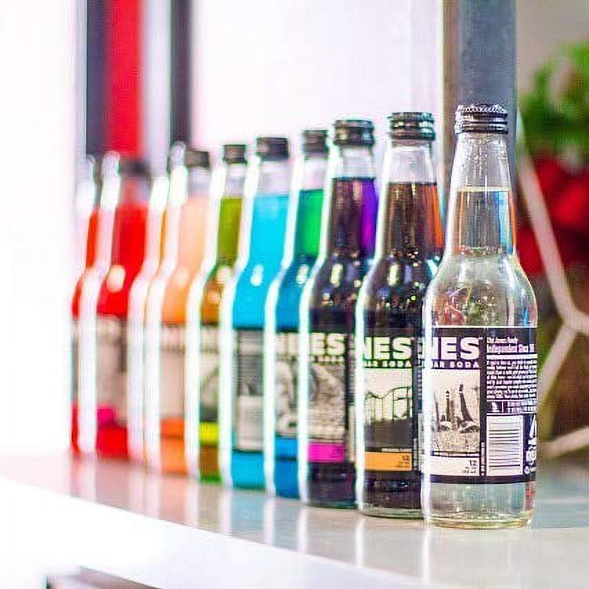 Jones Soda 12 ounce Glass Bottles (Blue Bubblegum, 12 Bottles)