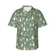 thumbnail image 1 of Balery Mushrooms Gnome Camisas hawaianas de manga corta para hombre, camisas playeras de corte holgado, camisas de vacaciones con botones,Large, 1 of 7