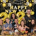 thumbnail image 4 of New Years Eve Party Supplies Decorations 2026 Set Large Happy New Year Banner Backdrop Gold Balloons 2026 41Pcs, 4 of 6