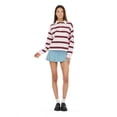 thumbnail image 2 of Forever 21 Women’s Oversized Polo Shirt, Short Sleeve Cotton-Blend Top, XS-XL, 2 of 6