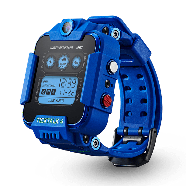 TickTalk 4 Unlocked 4G LTE Kids Smartwatch Phone with GPS Tracker, Combines Video, Voice and Wi-Fi Calling, Messaging, 2x Cameras & Free Streaming Music