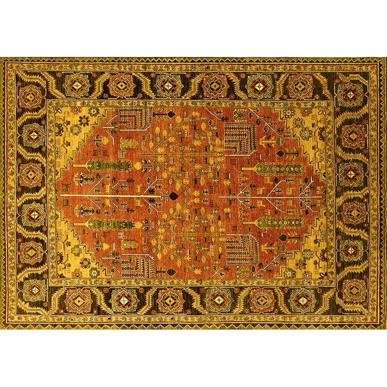 Ahgly Company Indoor Rectangle Oriental Brown Industrial Area Rugs