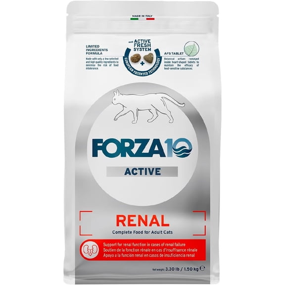 Forza10 Active Kidney Renal Dry Cat Food- 3.3 lb bag