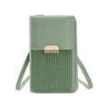 thumbnail image 2 of Hfnxid PU Leather Small Crossbody Phone Bag,Phone Shoulder Bag,Zipper Shoulder Bag Wallet Purse Pocket, 2 of 5