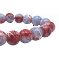 thumbnail image 2 of Multicolor Hand Made 10 mm Marble Style Glass Bead Bracelet with Adjustable Stretchband, Jewelry-148-0, 2 of 2