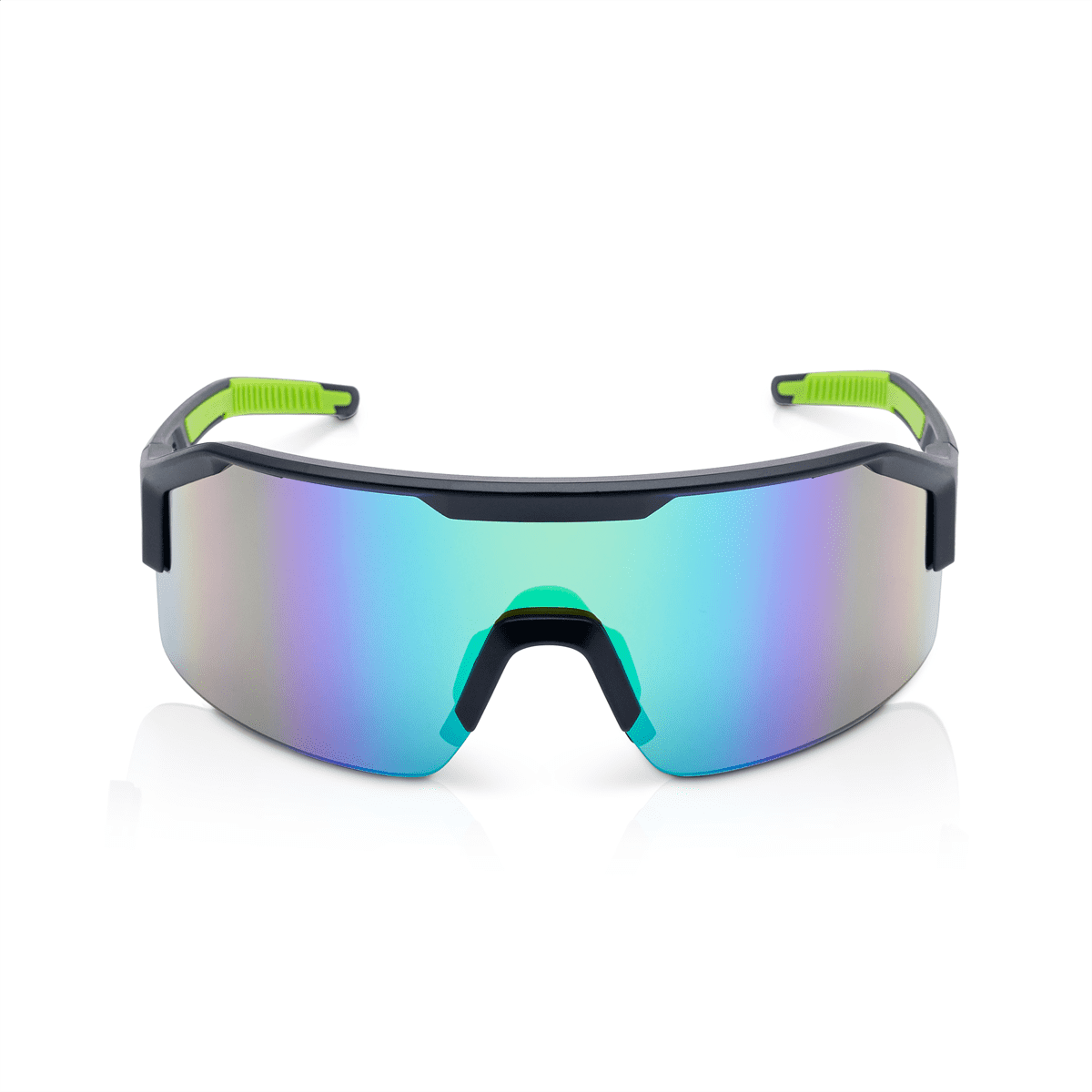 Jackson Safety Safety Glasses - MAXVIEW+ Series - Blue/Green Mirror Lens - Black Frame - Hardcoat Anti-Scratch