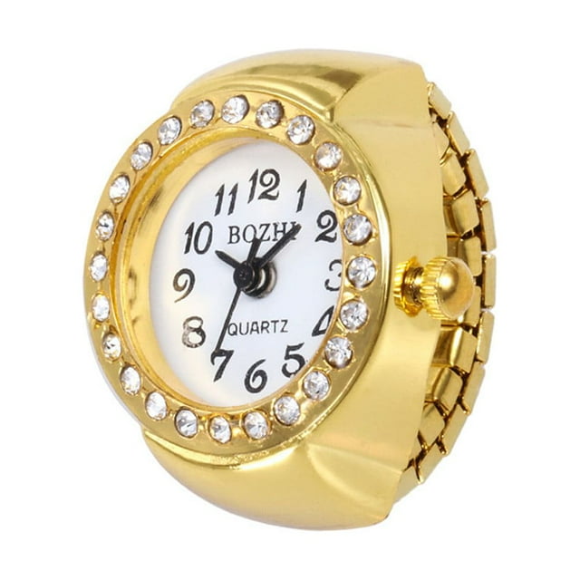 SENJIAQ Stylish Watch Women,Dial Quartz Analog Watch Creative Steel Cool Elastic Quartz Finger Ring Watch Birthdays, Graduations, Christmas Eve, Halloween,Anniversaries Gifts