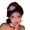 Red, variant on Sparkling Beret Hat Hair Clip with Snowflakes Decors Women Hair Styling Tool