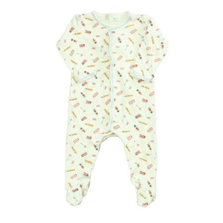 

Pre-owned Magnolia Baby Boys White | Red London Long Sleeve Outfit size: 6 Months