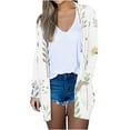thumbnail image 2 of Lolmot Lightweight Cardigans for Women Spring Summer Fall Cover Up Casual Print Tops Blouses Open Front Cardigan with Pocket, 2 of 5