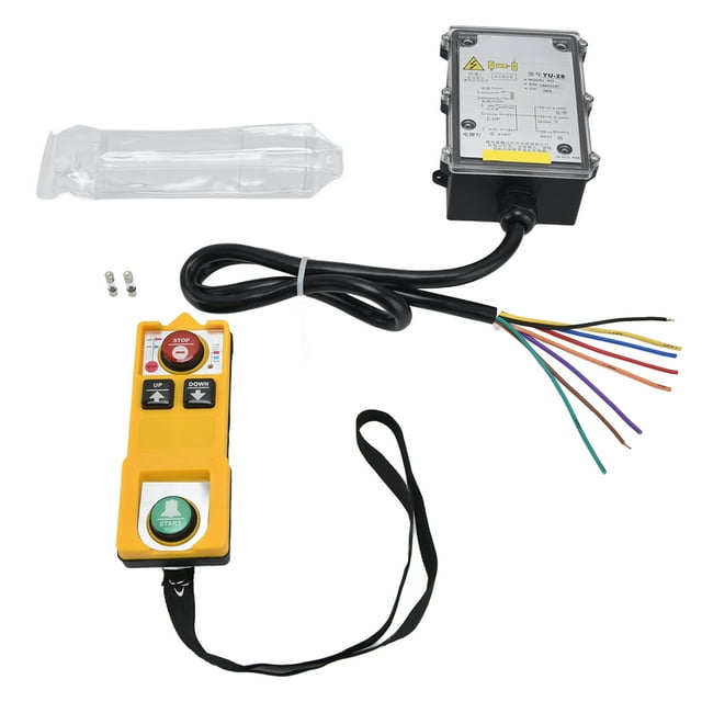 Télécommande sans fil industrielle Télécommande radio industrielle Bouton d'arrêt de démarrage Commutateur sans fil à 2 touches YU-2S(CC 24V)