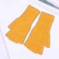 thumbnail image 3 of Fingerless Gloves for Women Men Half Finger Winter Warm Knit Glove for Working Driving, 3 of 3