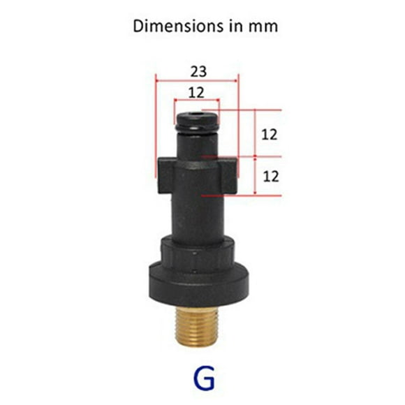 1pc Pressure Washer Adapter Foam Nozzle Adapter Car Washing Adapter Quick Connect Accessories G