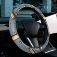 thumbnail image 6 of Cross Car Wheel Covers Steering Wheel Cover 14.5 Inch Printing PVC Leather Auto Accessories, 6 of 6