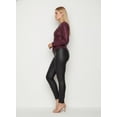 thumbnail image 2 of Pantalón skinny satinado Negro extra grande, 2 of 2