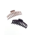 thumbnail image 3 of Time and Tru Women's Hair Claw Clip 2-Pack, Brown, 3 of 7