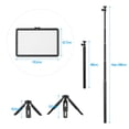 thumbnail image 4 of Andoer Portable RGB Video Light Kit with 1 * LED Video Light 7 Colors 3200K-5600K 10 Levels Brightness USB Powered + 1 * Extendable Tripod Max.148cm/58in Height for Video Conference Live S, 4 of 7