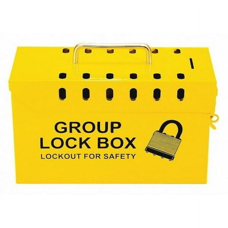 Zing Group Lockout Box,Yellow,10 in. W 7299Y-UN
