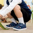thumbnail image 6 of STQ Toddler Wide Toe Box Shoes:Boys Barefoot Shoes,Baby First Walking Shoes Kids Tennis Running Sneakers, Canvas Casual Preschool Flat Non Slip Lightweight Outdoor Navy Toddler Size 8, 6 of 8