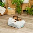 thumbnail image 3 of FurHaven Stone-Embossed Faux Fur Pouf Pet Bed for Dogs and Cats - Gray, Extra Small, 3 of 12