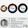 thumbnail image 4 of Designart "Smooth Gold Waves Gentle Fabric" Abstract Liquid Ink Round Mirror Set of 3 - Modern Gold Round Bedroom Mirror Wall Decor Set, 4 of 5