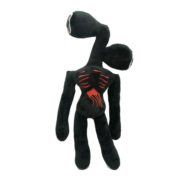 Juguete de peluche con cabeza de sirena para niños, muñeco de peluche con cabeza de sirena en blanco y negro de 30-55cm, figuras de personajes de terror, juguetes de Peluches para cumpleaños