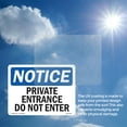 thumbnail image 6 of Private Office Do Not Enter OSHA Notice Rigid Plastic Sign 24 Inch x 18 Inch - 10 Pack, 6 of 8