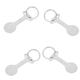 thumbnail image 1 of SKISUNO 4 Pcs Porte-Clés Chariot Portable en Acier Inoxydable pour Courses, 1 of 8