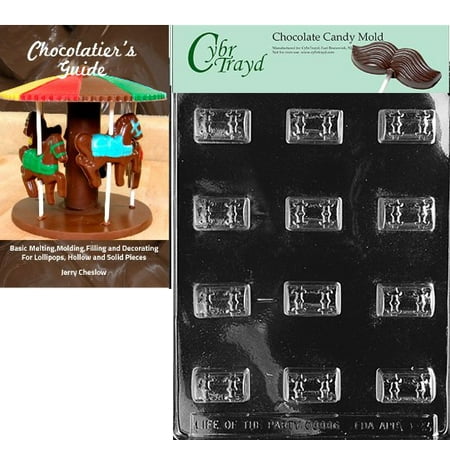 

Cybrtrayd Treasure Chest Chocolate Candy Mold with Our Chocolatier s Guide Instructions Manual