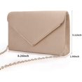 thumbnail image 3 of ZHUYING Women's Velvet Clutch Purse Removable Shoulder Bag Elegant Evening Handbag, 3 of 7