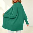 thumbnail image 7 of COMVALUE Women's Classic Cardigans Long Sleeve Open Front Casual Knit Cardigan Sweaters Coat Soft Outwear (Green, XXL), 7 of 7