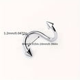 thumbnail image 4 of 2Pcs S Shape Lip Ring Stainless Steel Lip Piercing Ring Punk Stud Ear Stud Ring Earings Body Piercing Jewelry Set FJH, 4 of 5