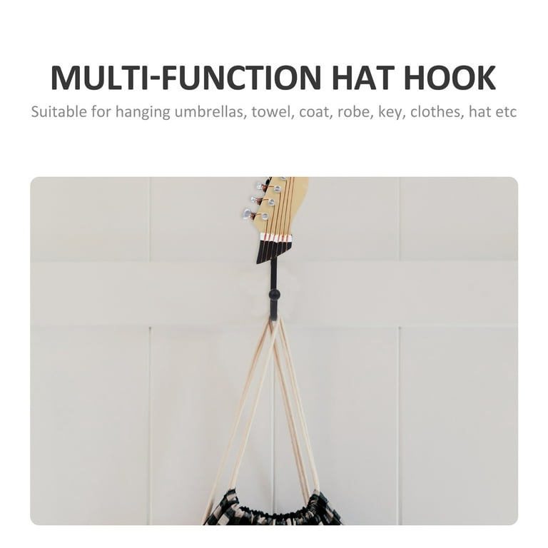 Guitar Coat Hook Wall Hooks Decorative Mount Clothing Rack Metal Clothes Hanger Towel Hangers, Size: 19.00X5.50X4.50CM, Brown
