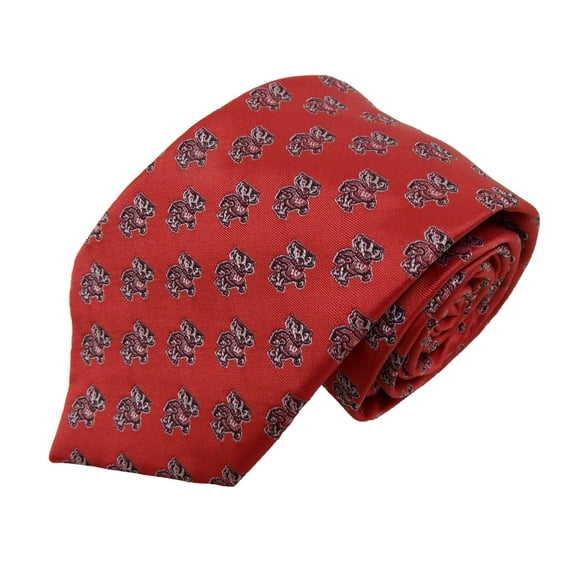 Wisconsin Badgers Repeating Necktie with Bucky - Donegal Bay - Unisex - One Size
