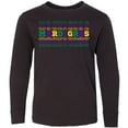 thumbnail image 3 of Inktastic Mardi Gras Mirror Words Long Sleeve Youth T-Shirt, 3 of 5