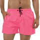thumbnail image 1 of Pantalones cortos de natación con forro de malde color sólido con cintucon cordón pahombre Ro36, 1 of 6