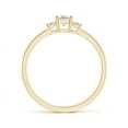 thumbnail image 2 of ANGARA Natural 0.25 Ct. Diamond Side Stone Promise Ring in 14K Yellow Gold for Women (Ring Size: 4.5), 2 of 7