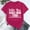 Hot Pink, variant on Tittly T Shirts for Women Spring Tops for Women Women's Killin' This Dance Mom Printed T Shirt Cotton Round Neck Casual Short Sleeves Graphic Tees Tshirts Shirts Hot Pink 3XL