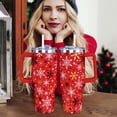 thumbnail image 2 of Baiheyi Christmas Gifts for Women Kids, Red Christmas Tumbler 40 oz with handle and Straw, Insulated Coffee mug Stainless Steel Water Bottle for Christmas, 2 of 6