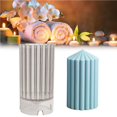 thumbnail image 4 of thinsony Coarse Rack Tip Scented Candle Mold Geometric Shape Plastic Candle Making Molds for Making Paraffin Wax and Carnauba Wax, 4 of 8
