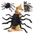 thumbnail image 2 of Happydeer Pet Spider Costume Halloween Furry Giant Simulation Spider Apparel for Cats Small Medium Dogs Pet Halloween Party Cosplay Dress Up Accessory (Black, Small), 2 of 13