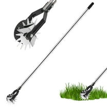 Dongyi 67" Heavy Duty Manual Lawn Edger - Wheel Rotary Grass Trimmer for Sidewalks, Yards & Gardens, Handheld Steel Edging Tool (5.6 Ft)