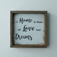 thumbnail image 4 of Vintage Distressed A Home is Made of Love and Dreams Shadow Box Frame Wall Mounted Hanging Decor Art, 9-3/4 x 9-3/4 Inch, 4 of 4