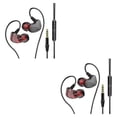 thumbnail image 4 of Kearding Auriculares con cable Micrófono Auriculares de control de línea con conector de 3,5 mm Gris 2piezas, 4 of 6