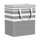 thumbnail image 1 of Cesta de lavandería grande plegable con asas, organizador de juguetes y ropa. 100ml y gris ancho, 1 of 9