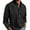 Black, variant on Men Fashion Casual Top Shirt Comfortable Solid Color Button Shirt Long Sleeve Tops